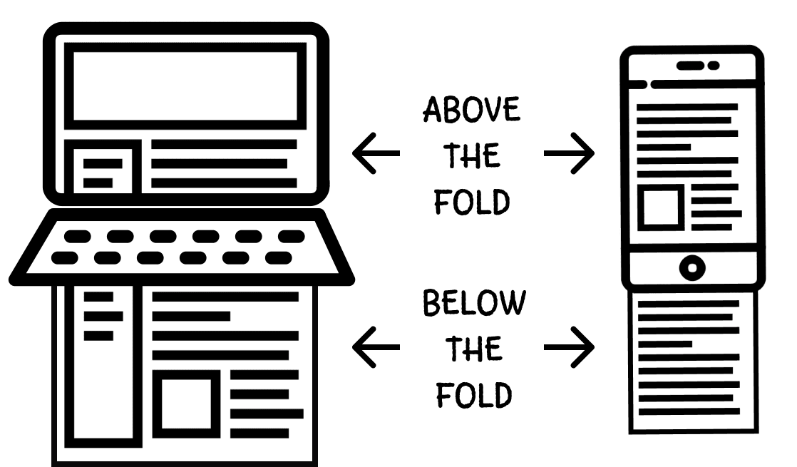 Above and below the fold